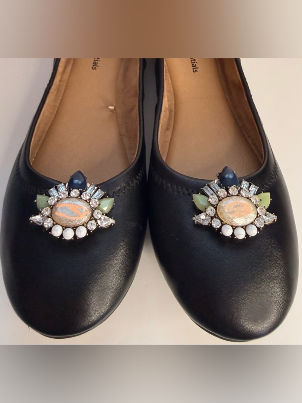 Vintage Upcycled French shoe clips mid century elegance
